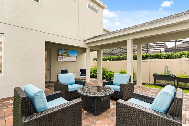 large outdoor paved patio
