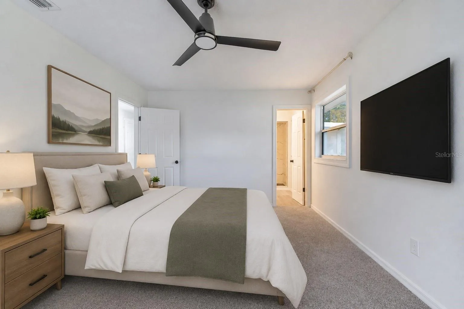 Master Bedroom Furniture digitally staged