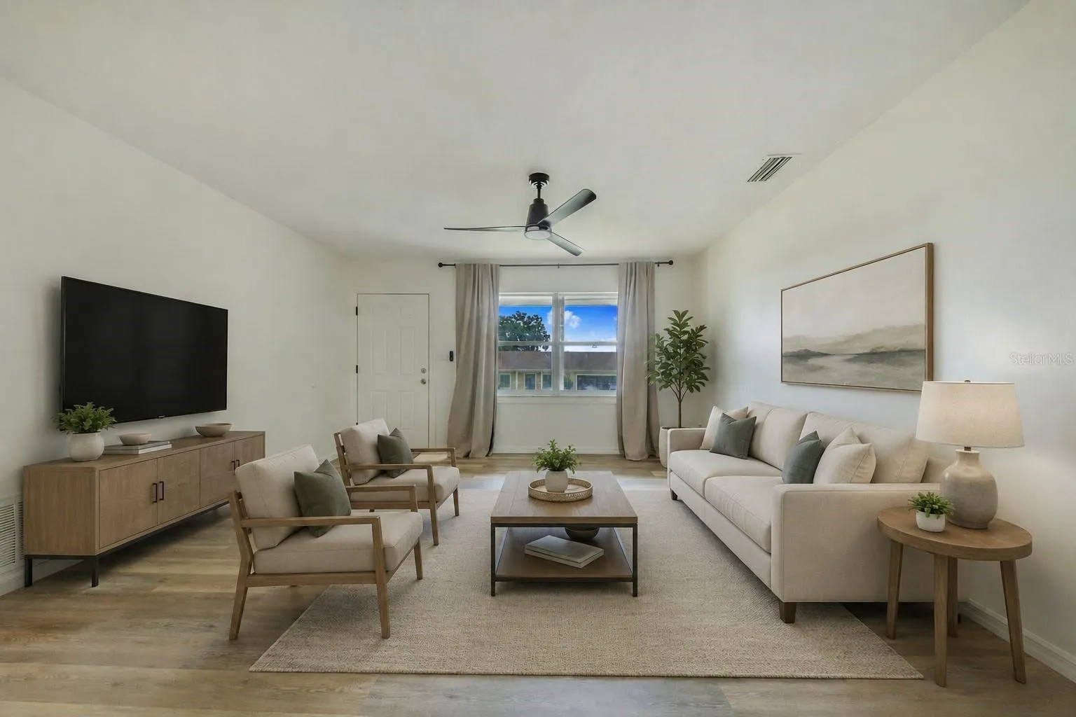 Furniture digitally staged