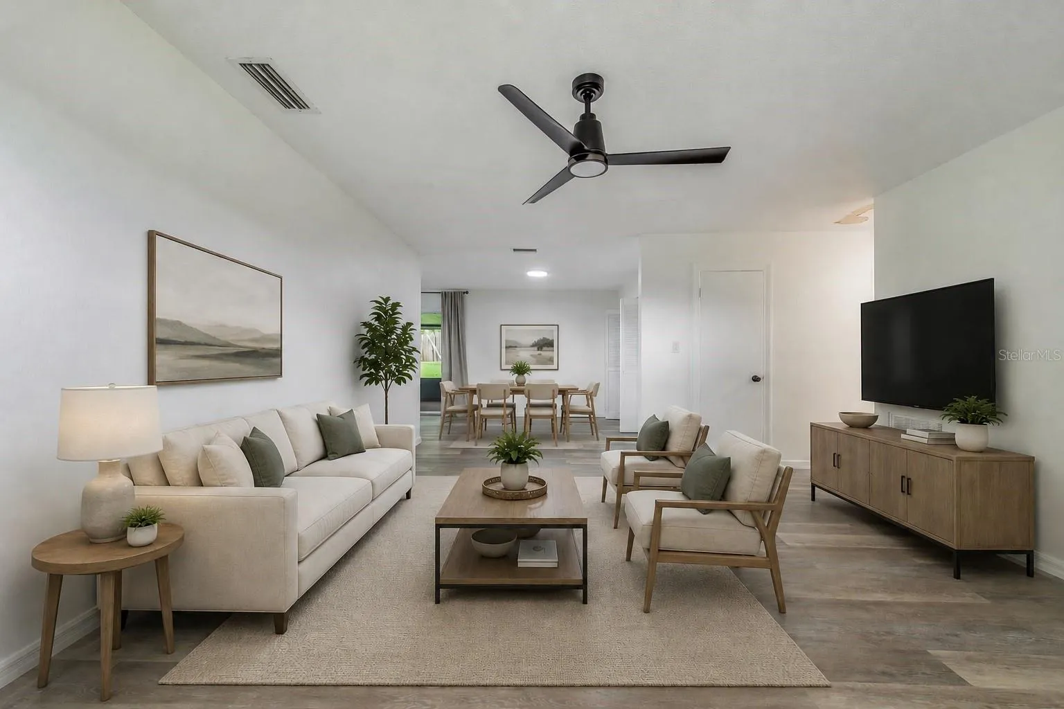 Furniture digitally staged