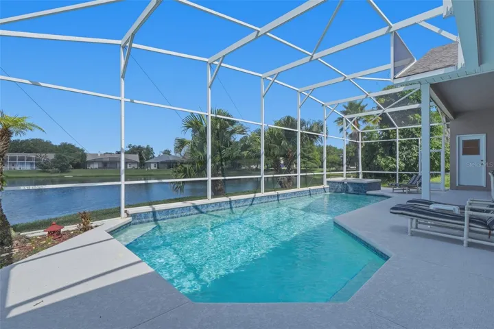 screened pool area