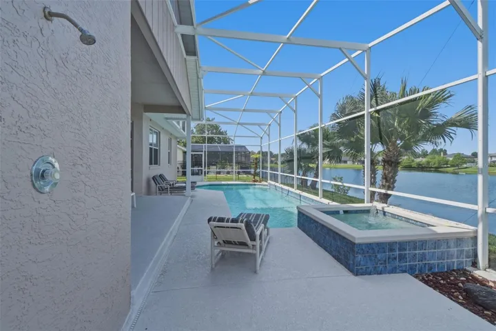 screened pool area