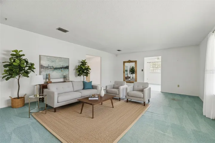 Living Room Virtually Staged