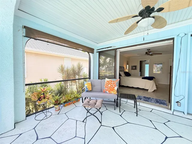 Just one step to the pool from your bedroom