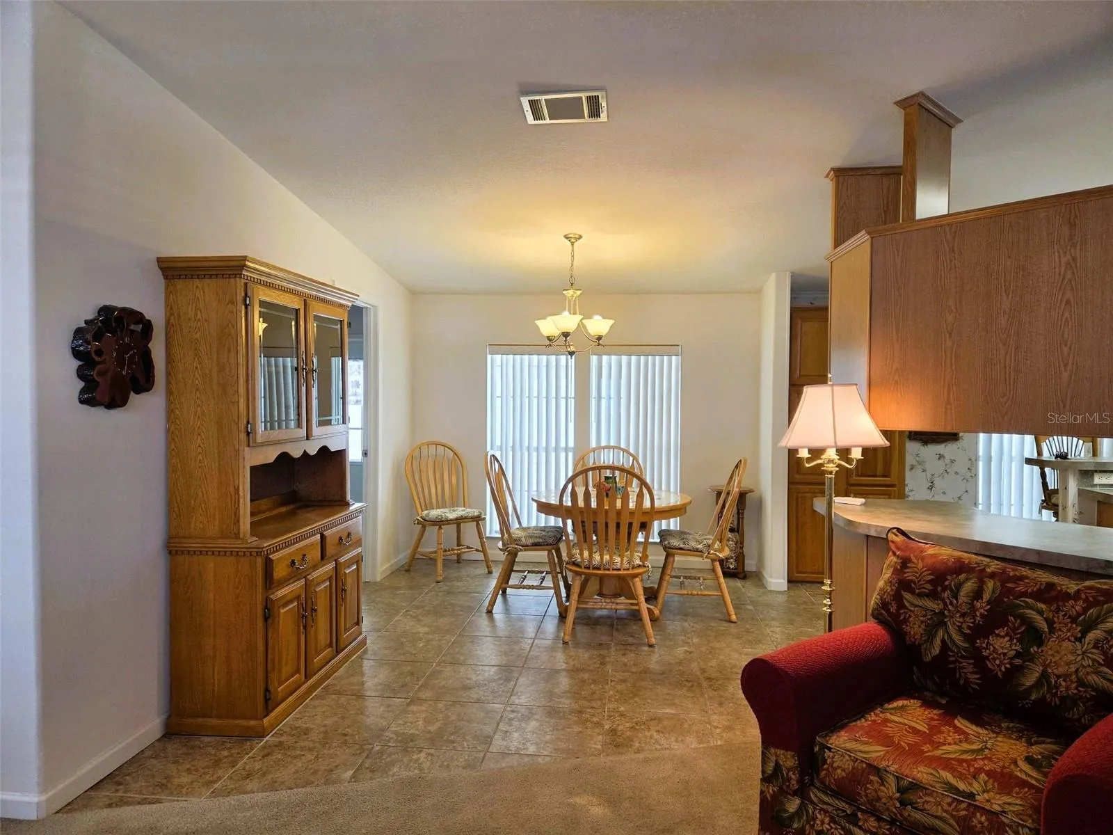View of Dining Room From Living Room