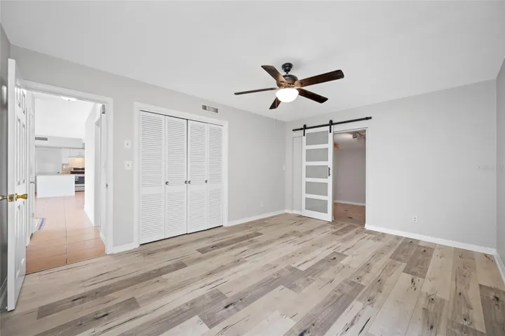 Primary Bedoom with large walking closet and an additional wall closet