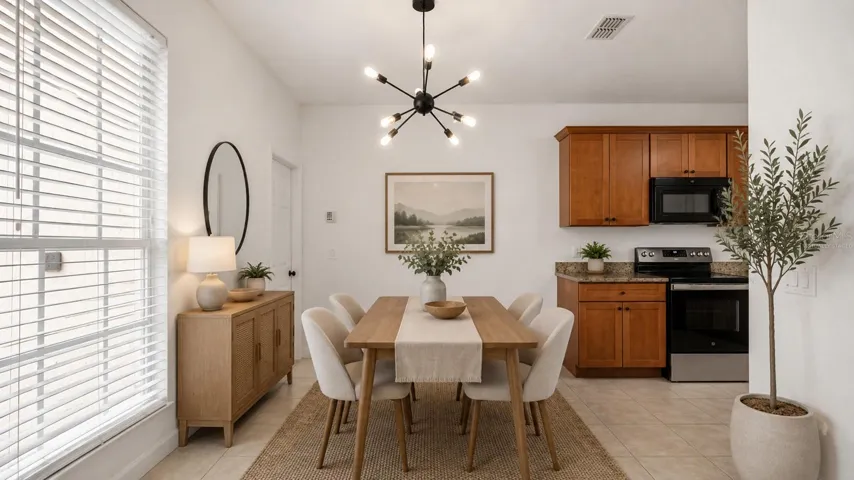 Breakfast Area- Virtually Staged
