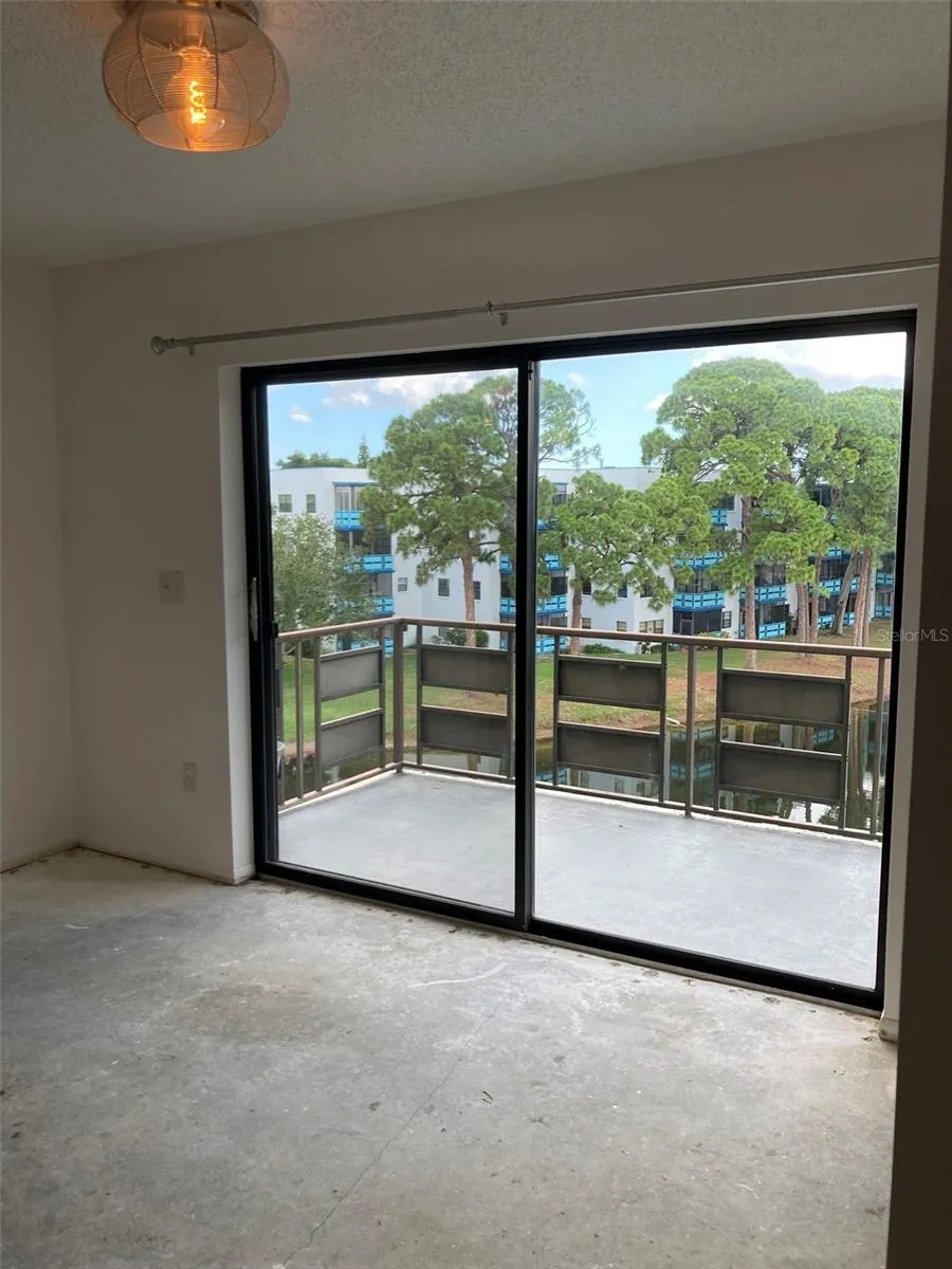 Great room with door to balcony