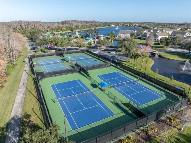 Community tennis courts