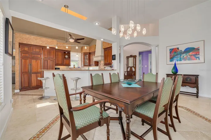 Formal dining area