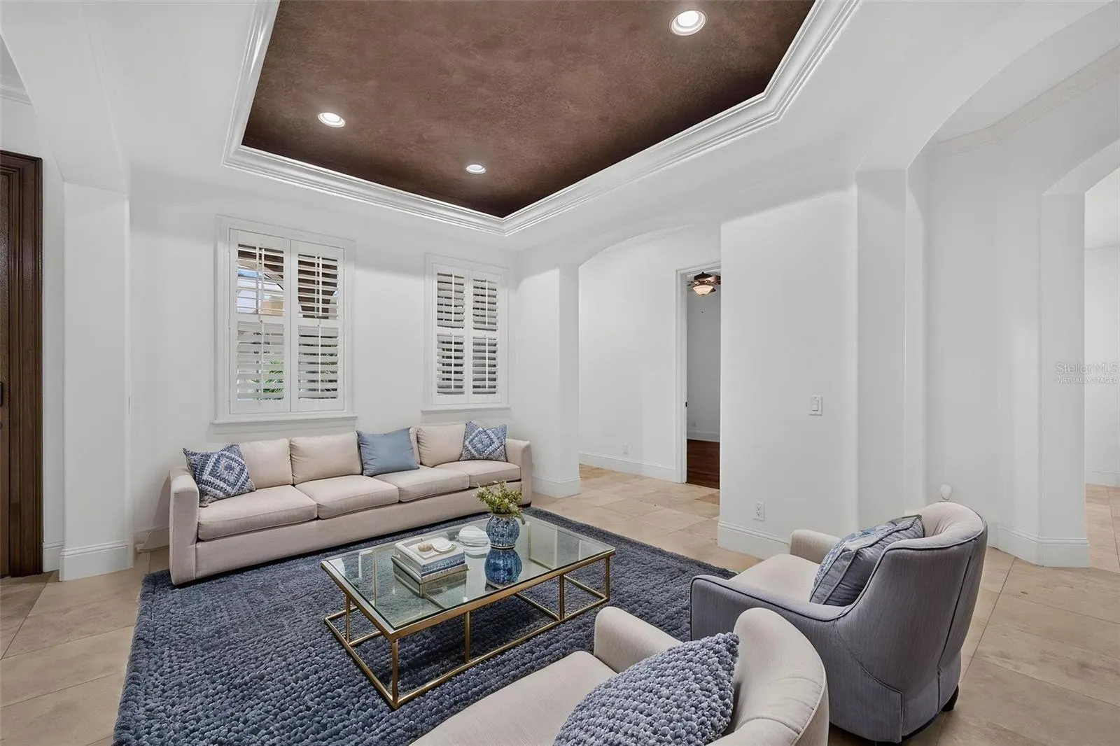 Virtually Staged Living Room