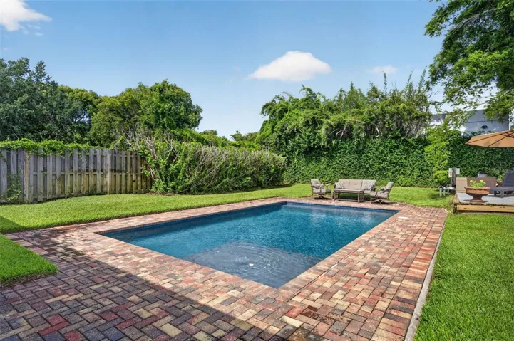 Private backyard