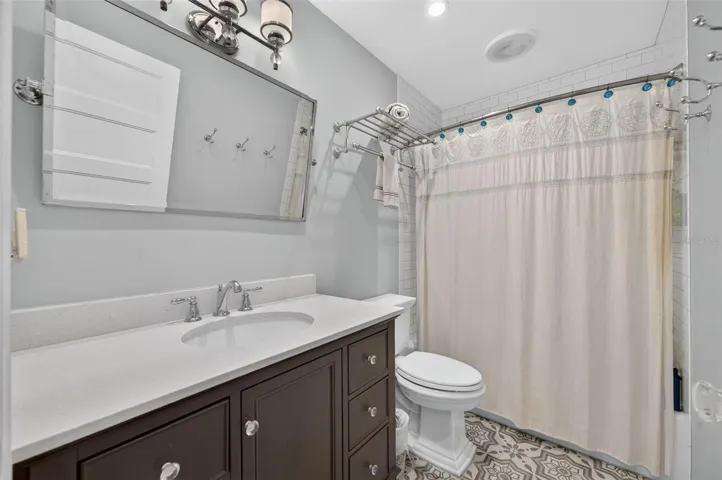 Updated upstairs hall bathroom
