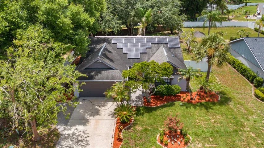 Aerial view of home