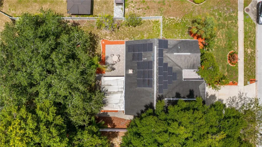 Overhead view of home