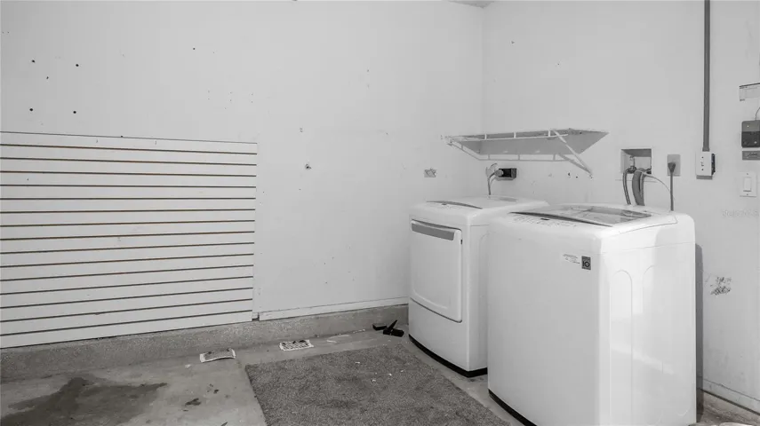 Laundry in Garage