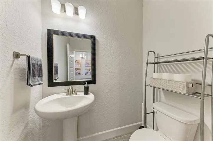1/2 Bath on First Floor
