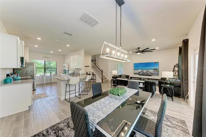 Dining Room/Kitchen/Living Room Combo