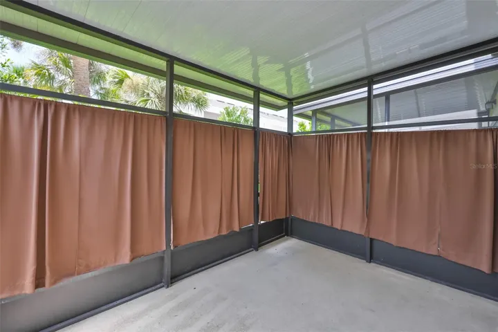 Curtains added for extra privacy.