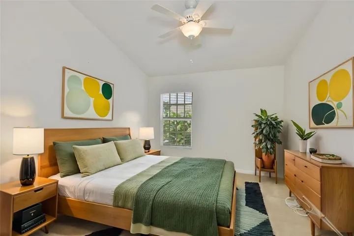 Virtually staged 3rd Bedroom