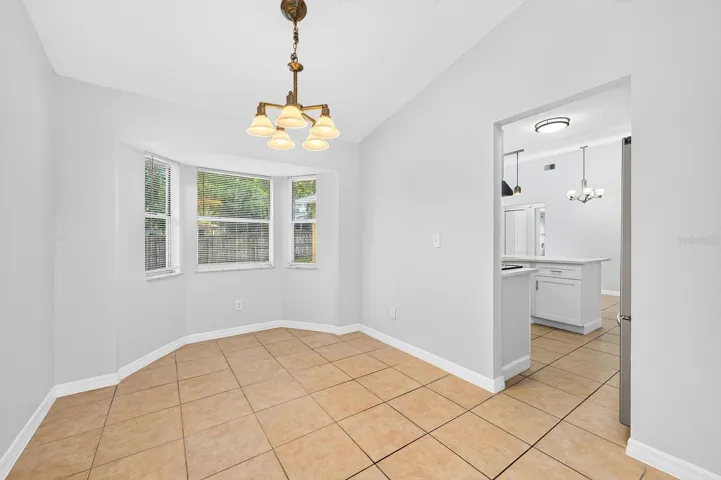 Formal dining off the kitchen and open to the formal living space.