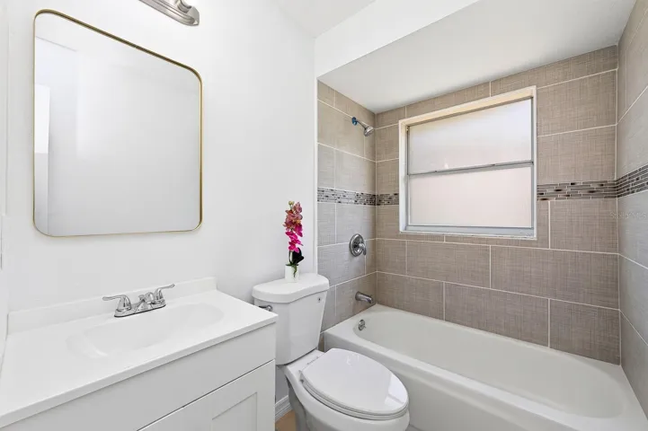 Updated second full bath.