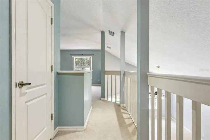 view of the landing in front of the loft