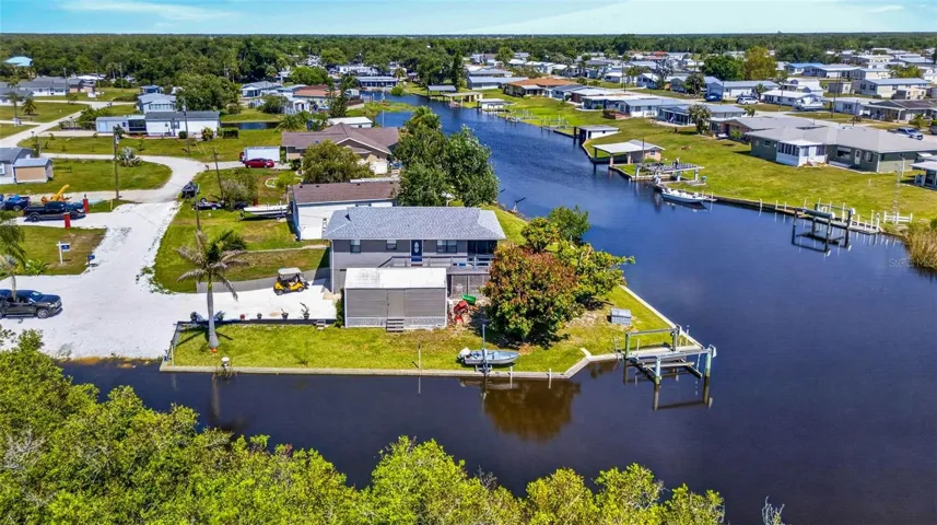 aerial eastern view of home