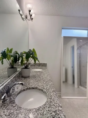 Primary Bathroom with double sinks