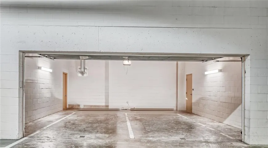 2 deeded two-car garages located in garage on upper level