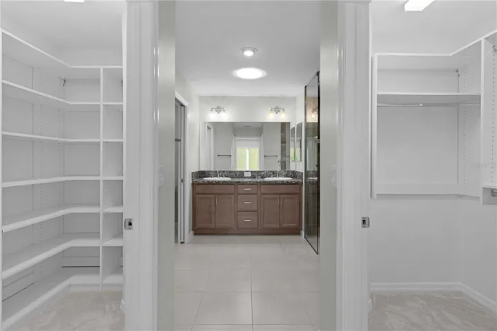 2 organized closets