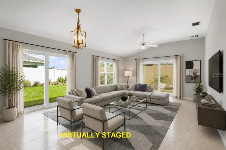 Virtually Staged Great Room