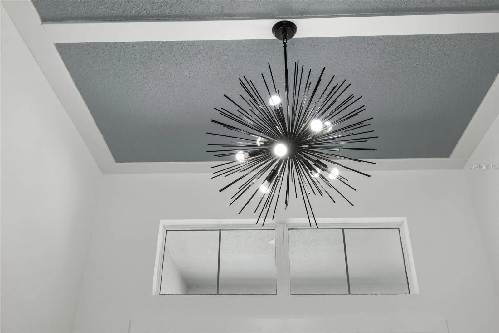Entry Way Coffered Ceiling with Transom