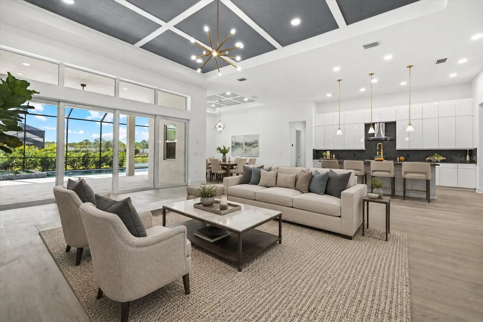Virtually Staged Living Room