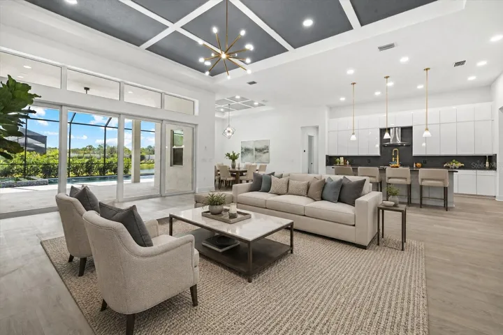Virtually Staged Living Room
