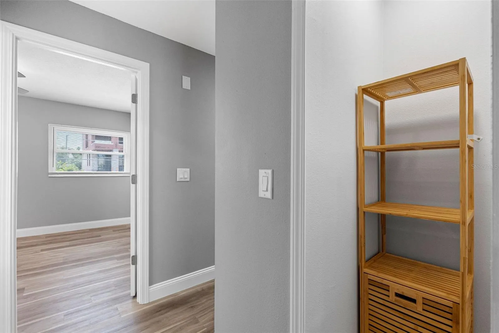 ENTRANCE TO BEDROOM #2 & HALLWAY STORAGE CLOSET