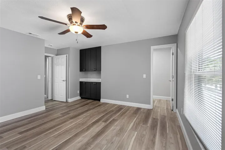 PRIMARY BEDROOM WITH BUILT-IN STORAGE