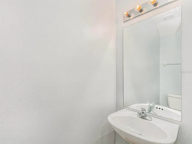 Half Bath on Lower Level