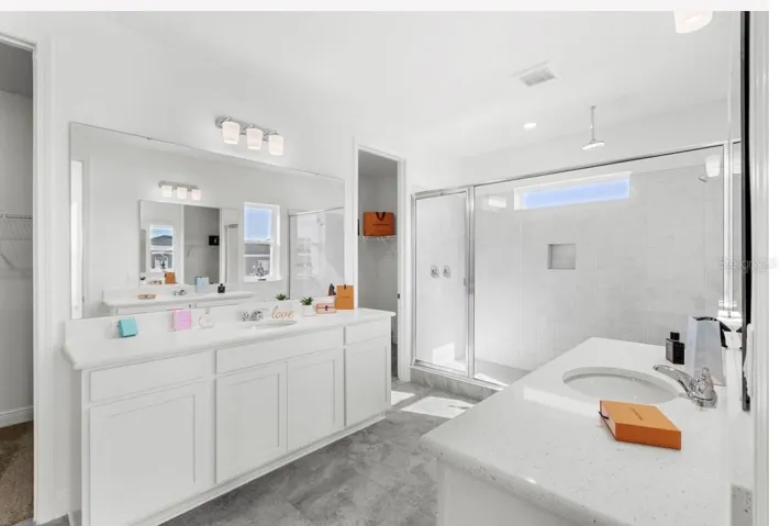 Spa style master bathroom