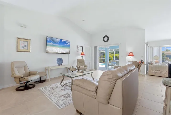 L/R with sliding doors that open to Lanai &amp; Heated Pool.