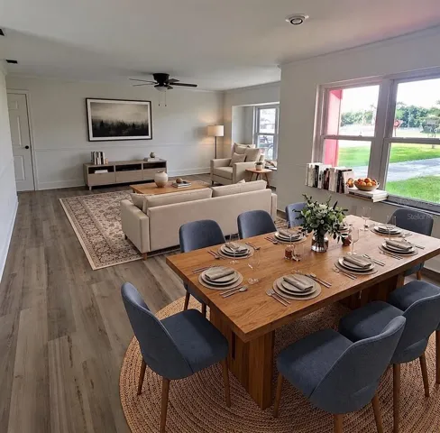 dining/living area