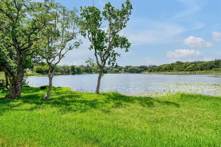 Backyard with view of Lake
