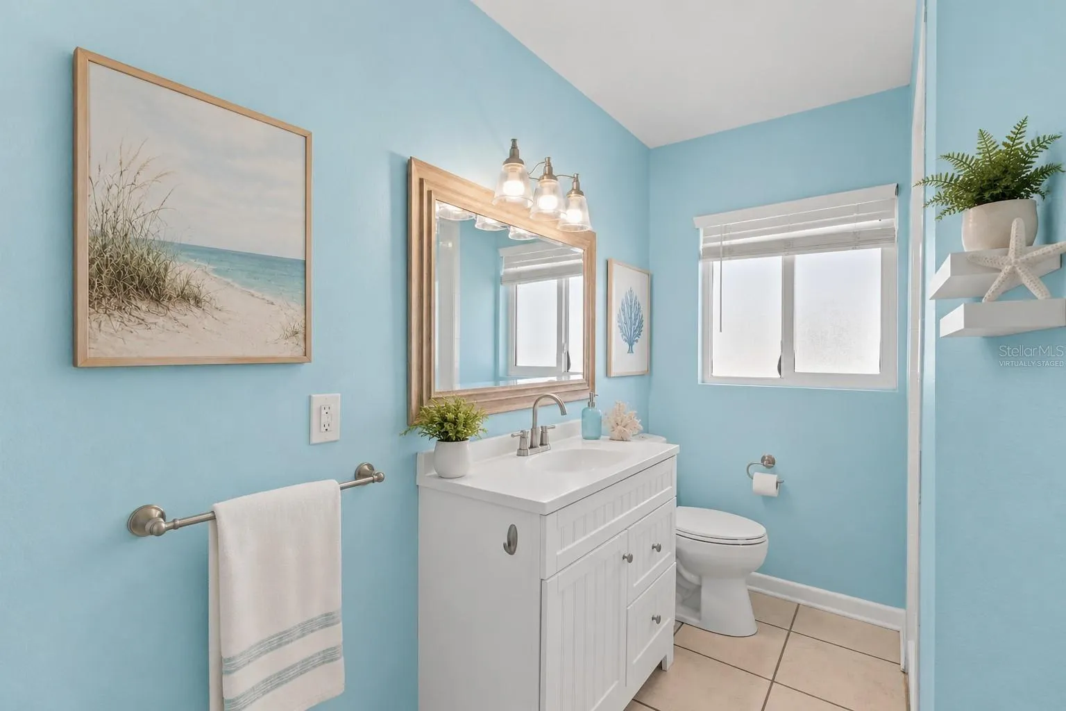 Virtually Staged Bathroom