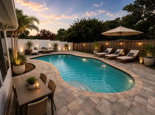 POOL VIRTUALLY STAGED