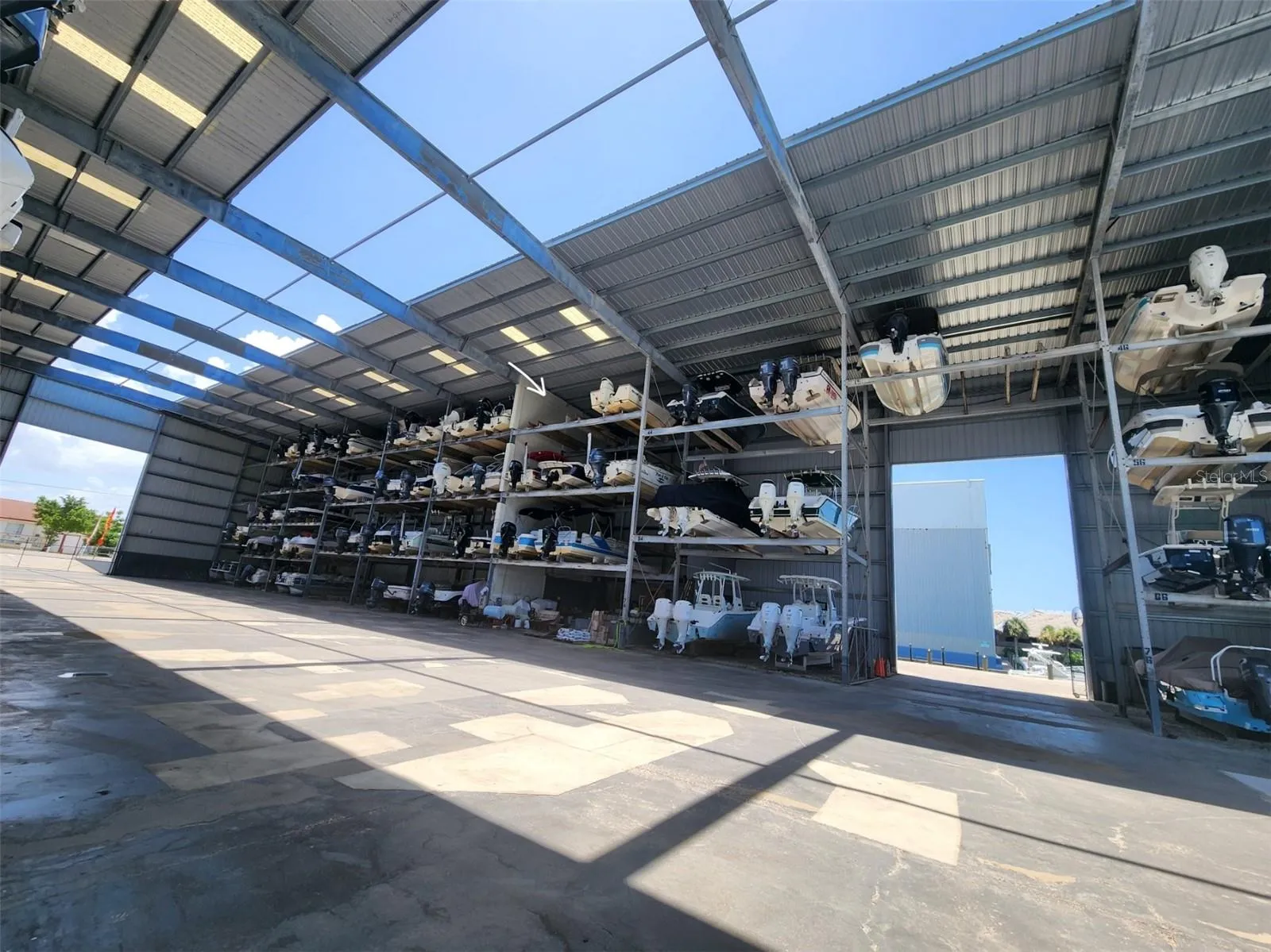 located by arrow 8.8' Wide x 8' H x 25' L