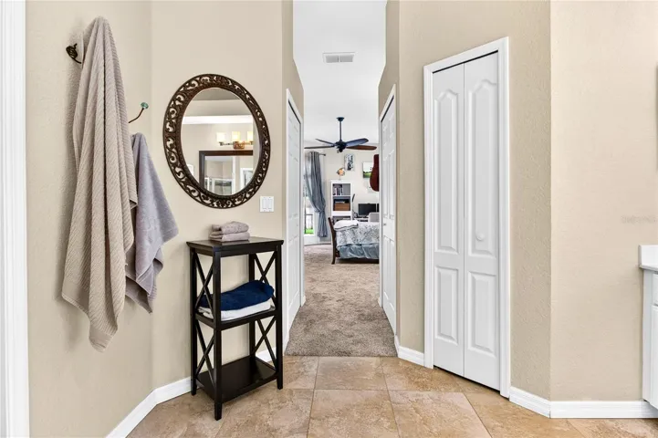 2 walk in closets + a bathroom closet!