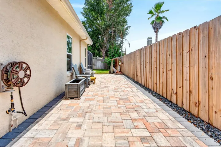 side paver patio