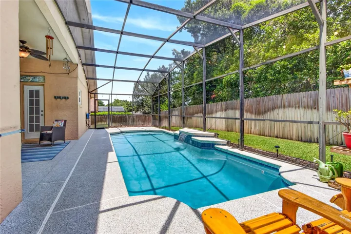 large salt system, solar heated pool