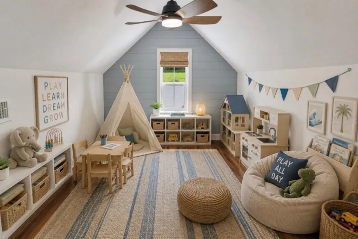 Hidden Play Room attached to Bedroom 4VIRTUALLY STAGED
