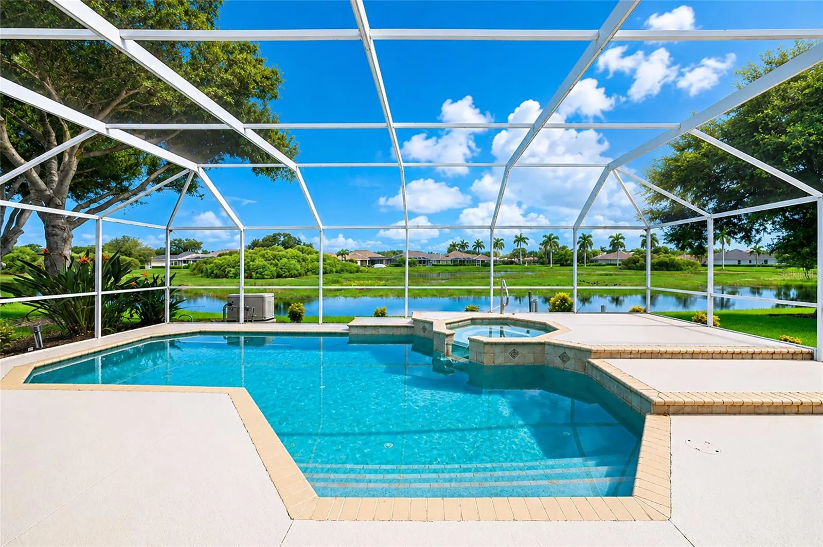 Private heated pool and spa.